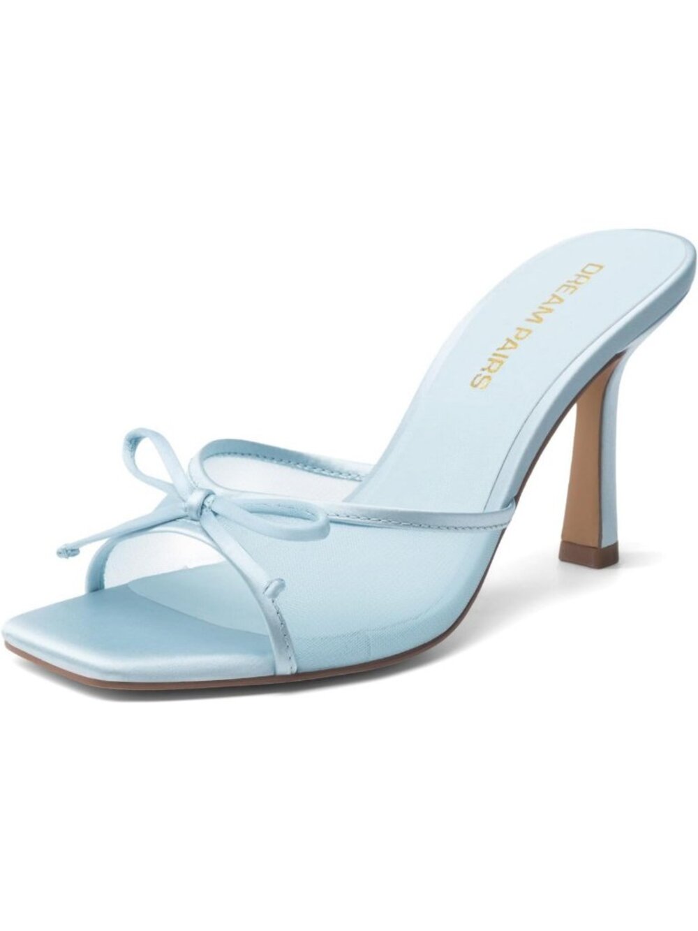 Stylish Women's Mesh Bow Stiletto Heels - Elegant Dressy Sandals for Any